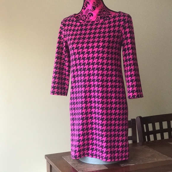 h&m houndstooth dress